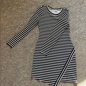 Striped bodycon dress